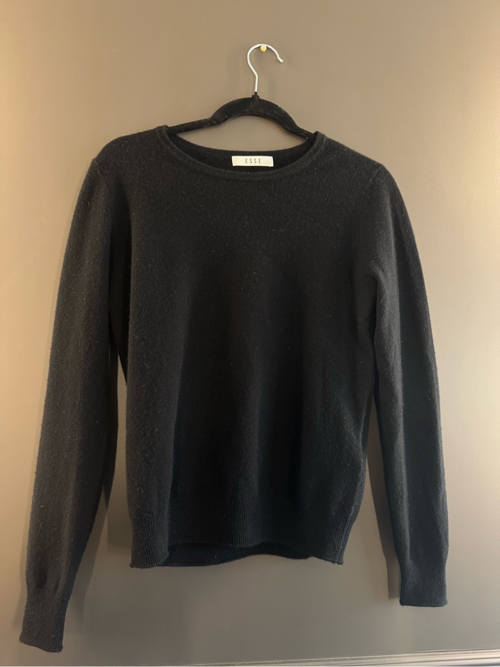 Black Crewneck Sweater for Women